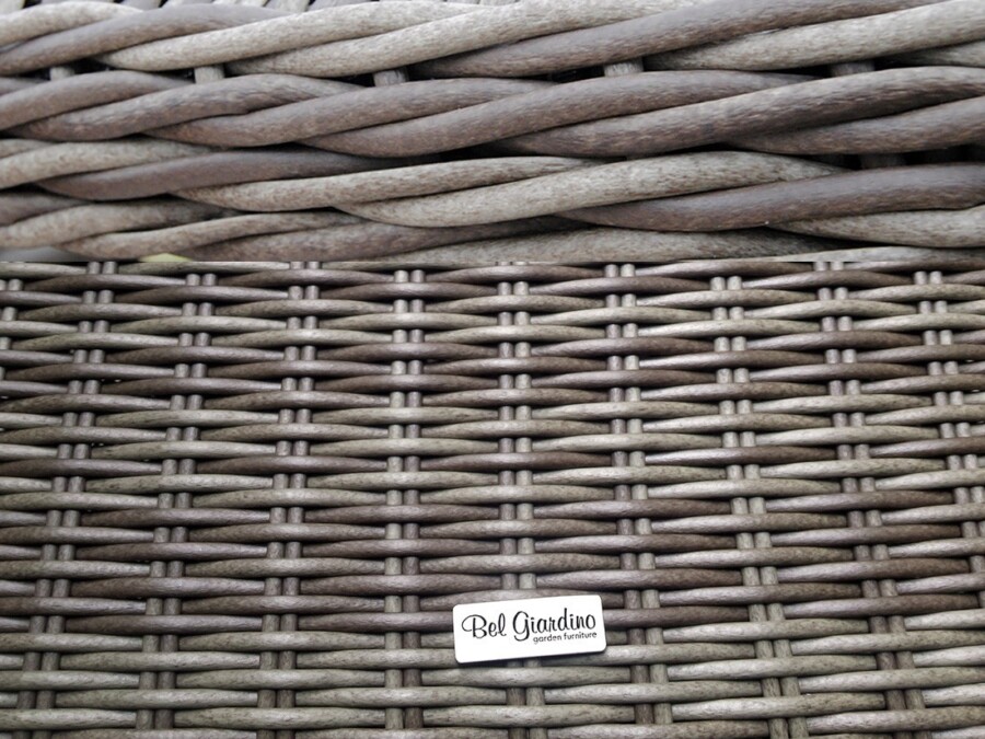 ADRIA S8 Duży Stół Tarasowy Okrągły 160cm i 8x Wygodne Fotele Ogrodowe