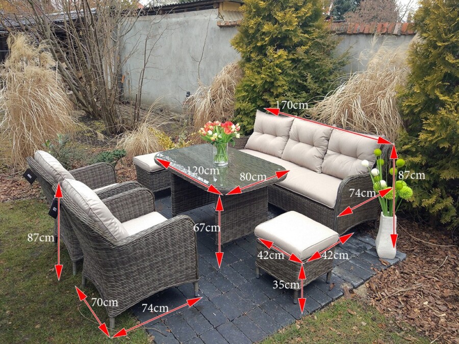 Duży zestaw kawowo-obiadowy ARES BIG