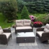ARES Meble Ogrodowe Zestaw Kawowy z Technorattanu