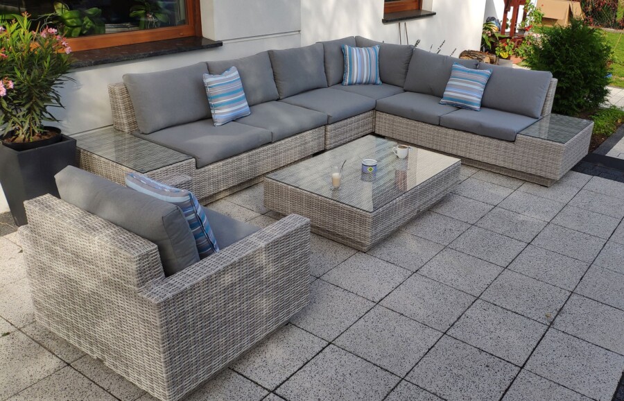 Narożnik na taras z fotelem CALABRIA BIG