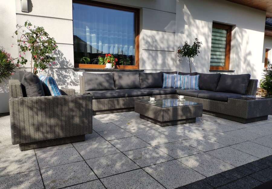 Narożnik na taras z fotelem CALABRIA BIG