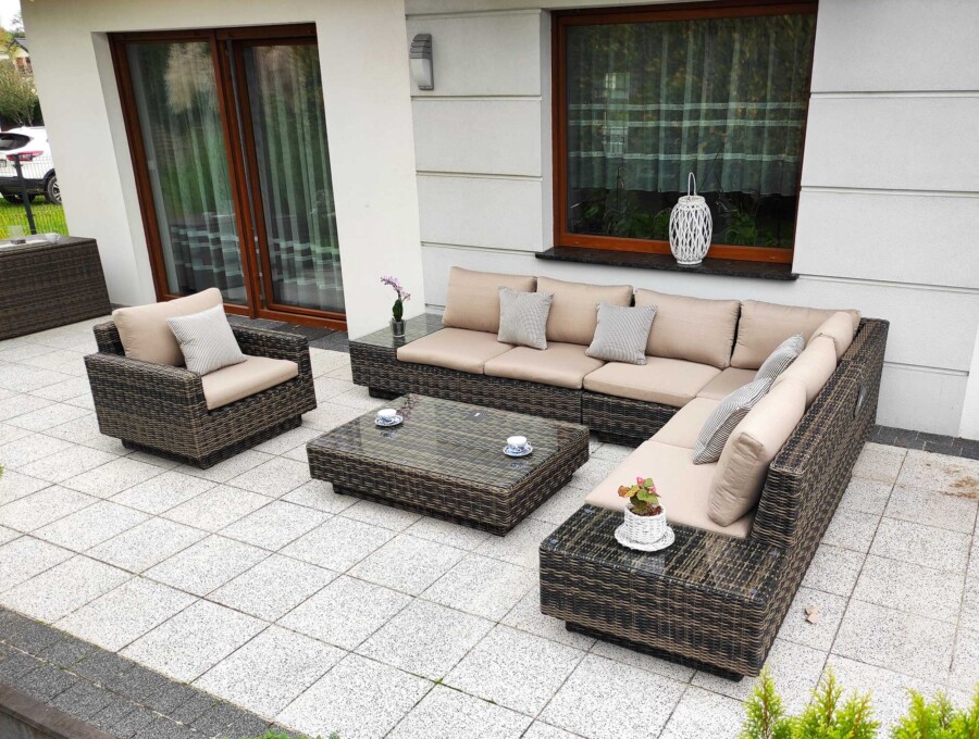 Narożnik na taras z fotelem CALABRIA BIG