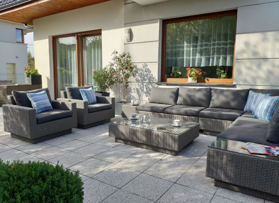 Narożnik na taras z fotelem CALABRIA BIG