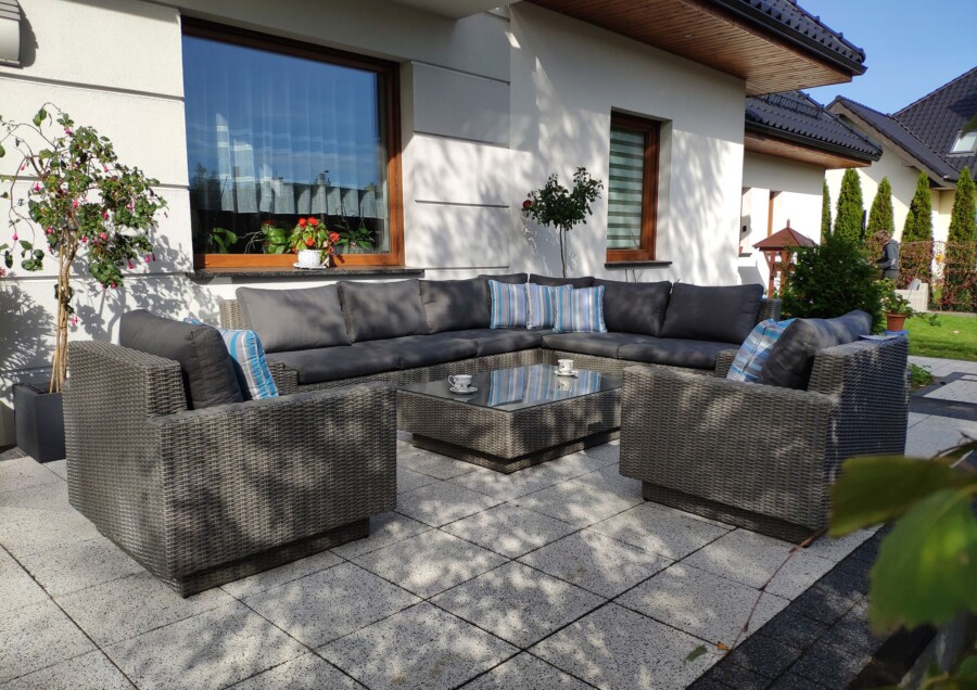 Narożnik na taras z fotelem CALABRIA BIG