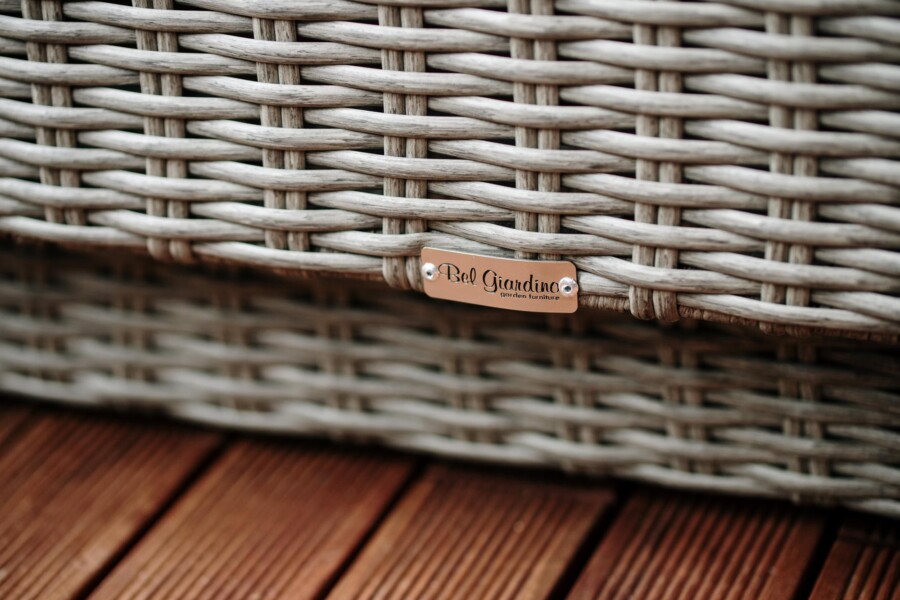 Meble na taras – duża sofa i fotele - CAMPANIA. Zestaw wypoczynkowy na taras z technorattanu