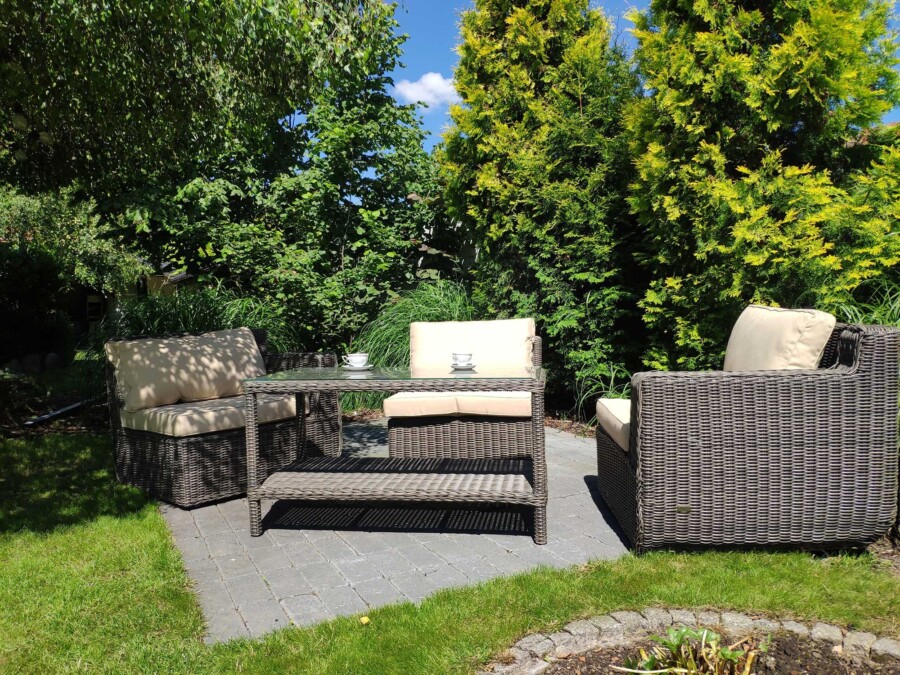 CANAVESE MINI Mały zestaw mebli ogorodowych Technorattan