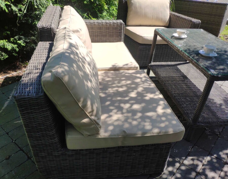 CANAVESE MINI Mały zestaw mebli ogorodowych Technorattan