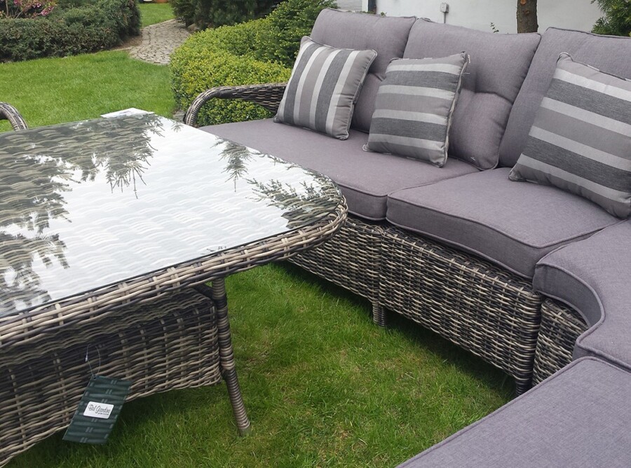 Meble technorattanowe z narożnikiem HADES