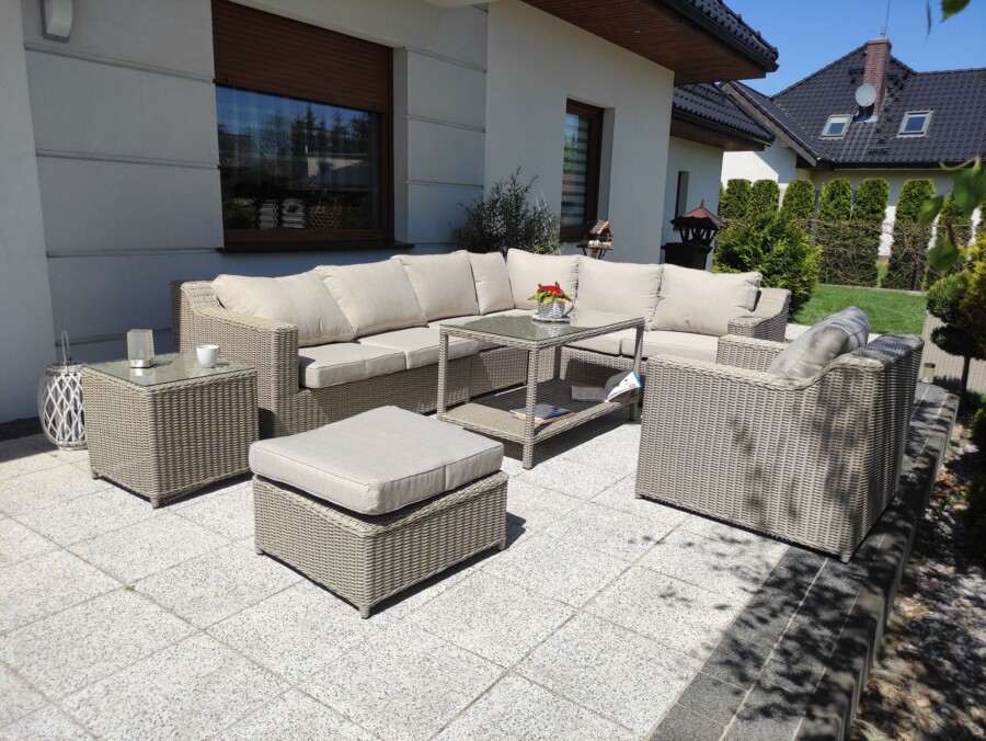 Duży narożnik z fotelem LEVANTE CORNER BIG + 2 stoliki