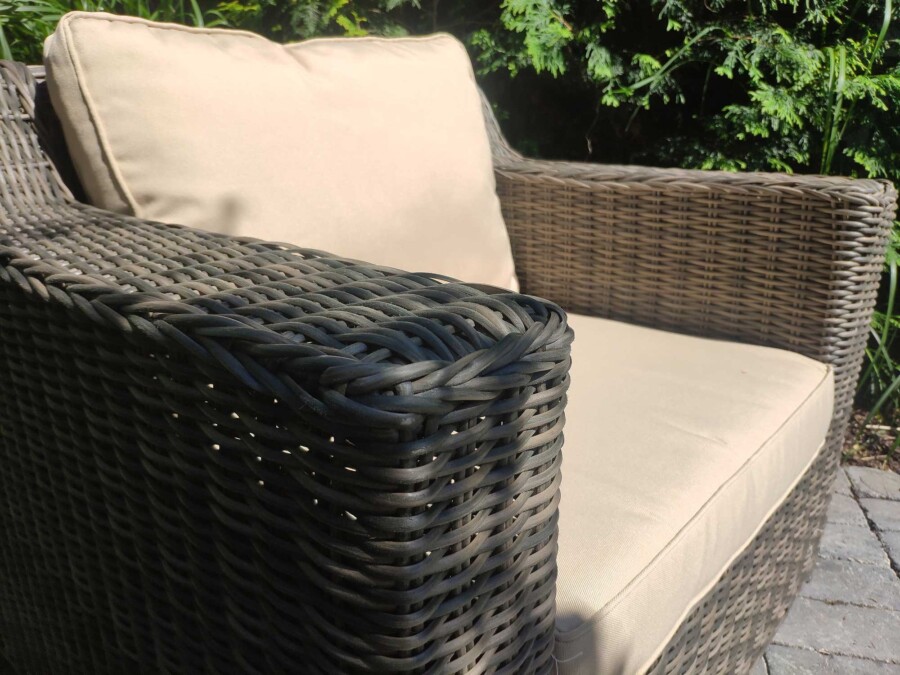 Duży FOTEL technorattanowy na taras LEVANTE