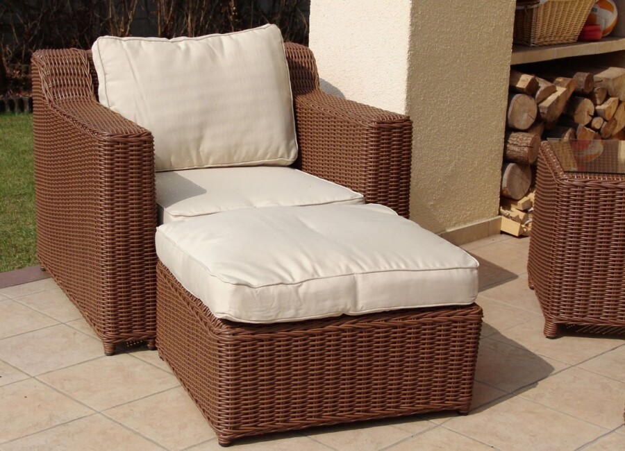 Klasyczny Zestaw Wypoczynkowy LEVANTE. Meble Ogrodowe Technorattan