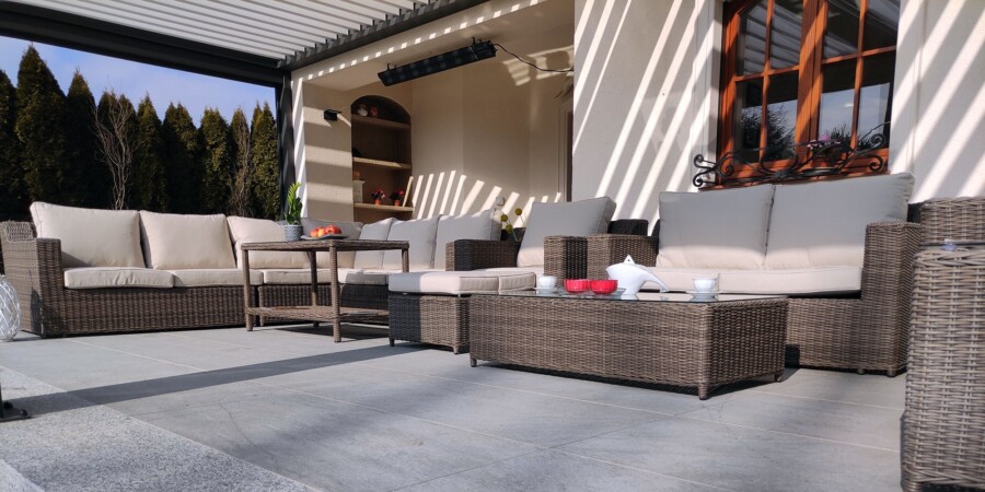 Duży zestaw wypoczynkowy na taras LEVANTE PREMIUM