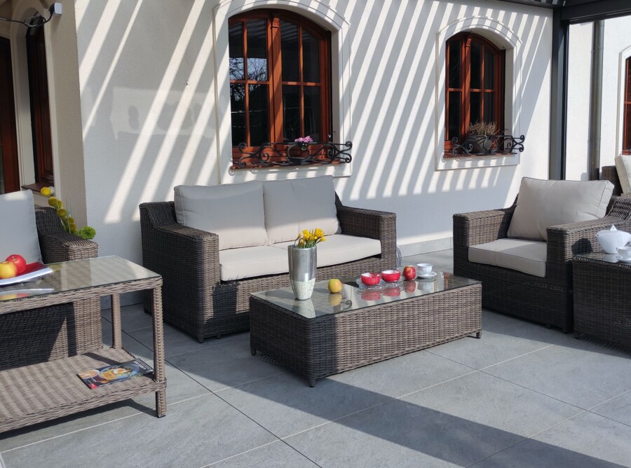 Duży zestaw wypoczynkowy na taras LEVANTE PREMIUM