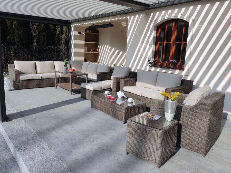 Duży zestaw wypoczynkowy na taras LEVANTE PREMIUM