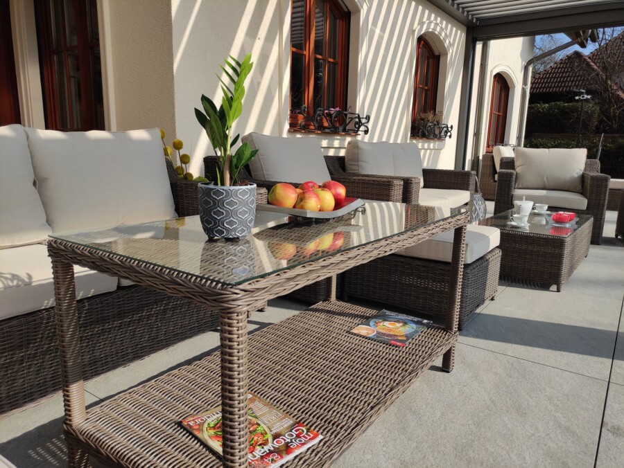 Duży zestaw wypoczynkowy na taras LEVANTE PREMIUM
