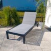 Basenowy leżak Textilene ogrodowy LOKI