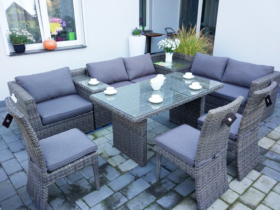 Duży narożnik z technorattanu MILANO BIG