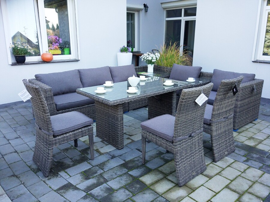 Duży narożnik z technorattanu MILANO BIG