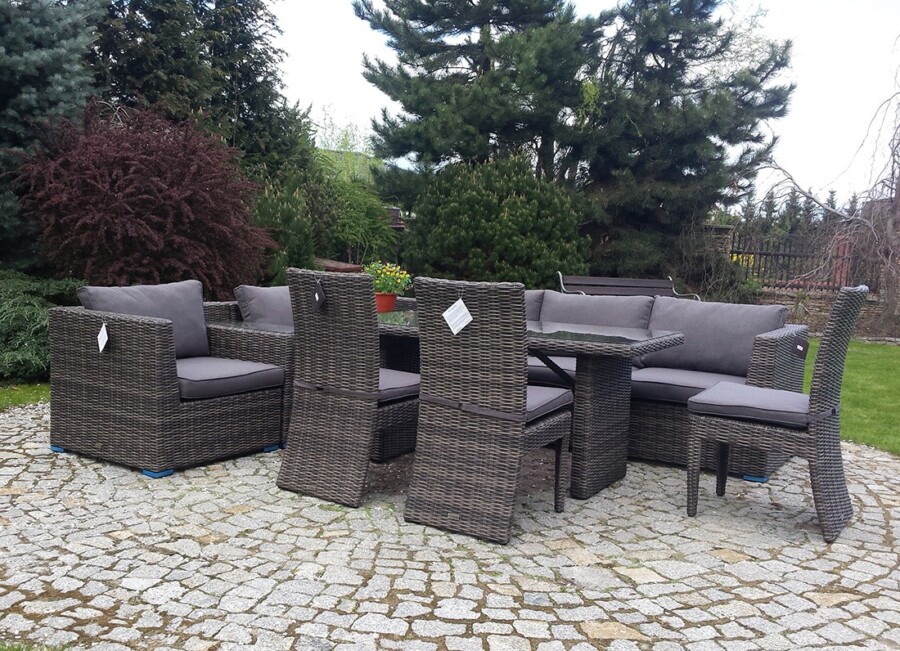 Duży narożnik z technorattanu MILANO BIG