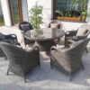 Okrągły stół ogrodowy OLIMP 130 + 4 fotele