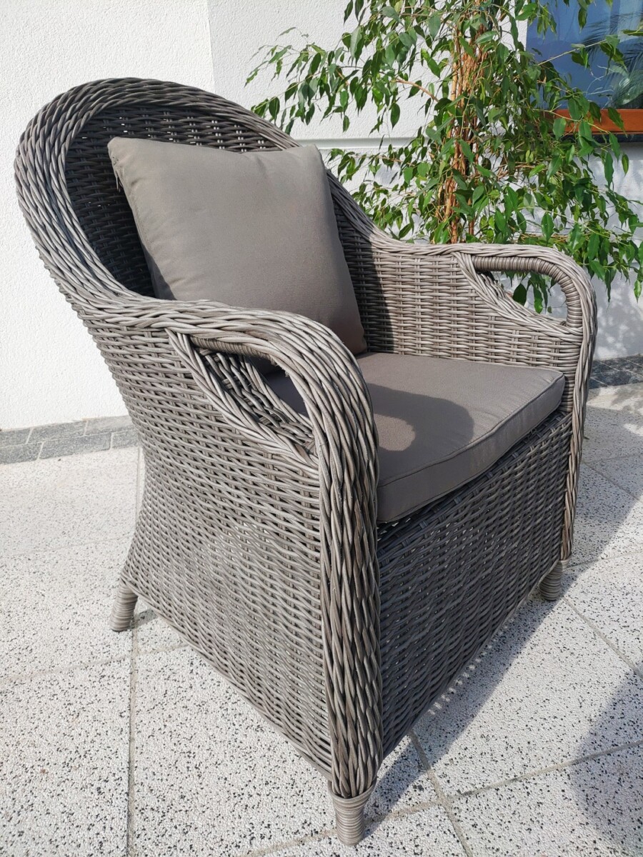 Okrągły stół ogrodowy OLIMP 130 + 4 fotele