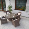 Okrągły stół ogrodowy OLIMP 130 + 4 fotele