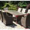 Duży stół ogrodowy z technorattanu Siena 8
