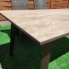 Stół ogrodowy ceramiczny i 6x krzesło ogrodowe. Zestaw stołowy na taras.
