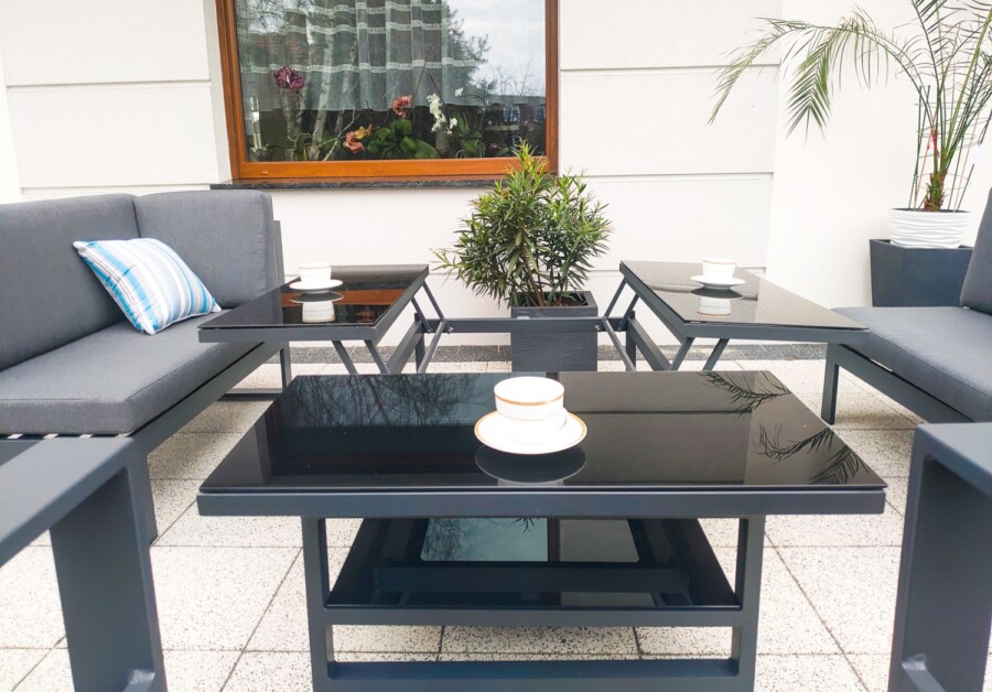 THOR CORNER BIG Meble Ogrodowe Aluminiowe Zestaw Wypoczynkowy