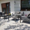 WIKING 2 Meble Tarasowe z Aluminum Zestaw Kawowy