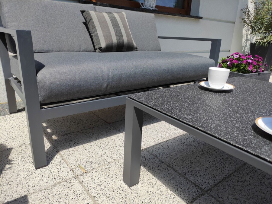 WIKING 2 Meble Tarasowe z Aluminum Zestaw Kawowy