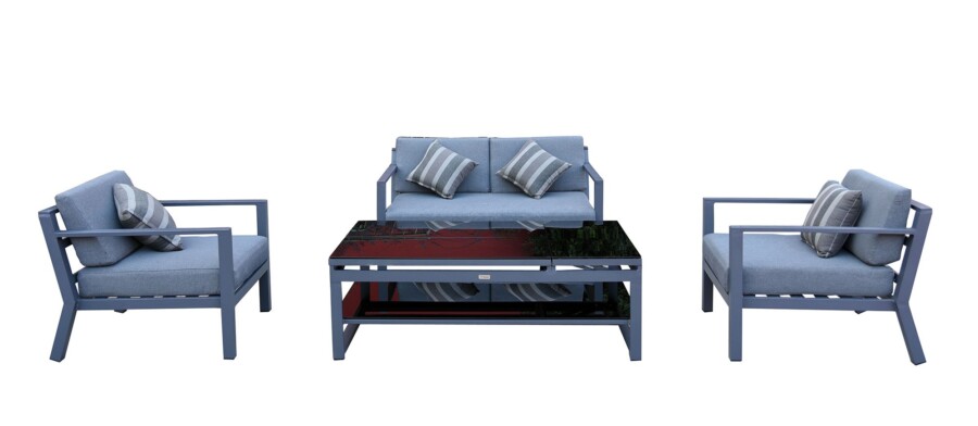 WIKING 2 Meble Tarasowe z Aluminum Zestaw Kawowy