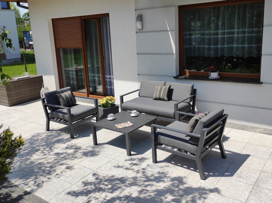 WIKING 2 Meble Tarasowe z Aluminum Zestaw Kawowy WIKING 2 Meble Tarasowe z Aluminum Zestaw Kawowy