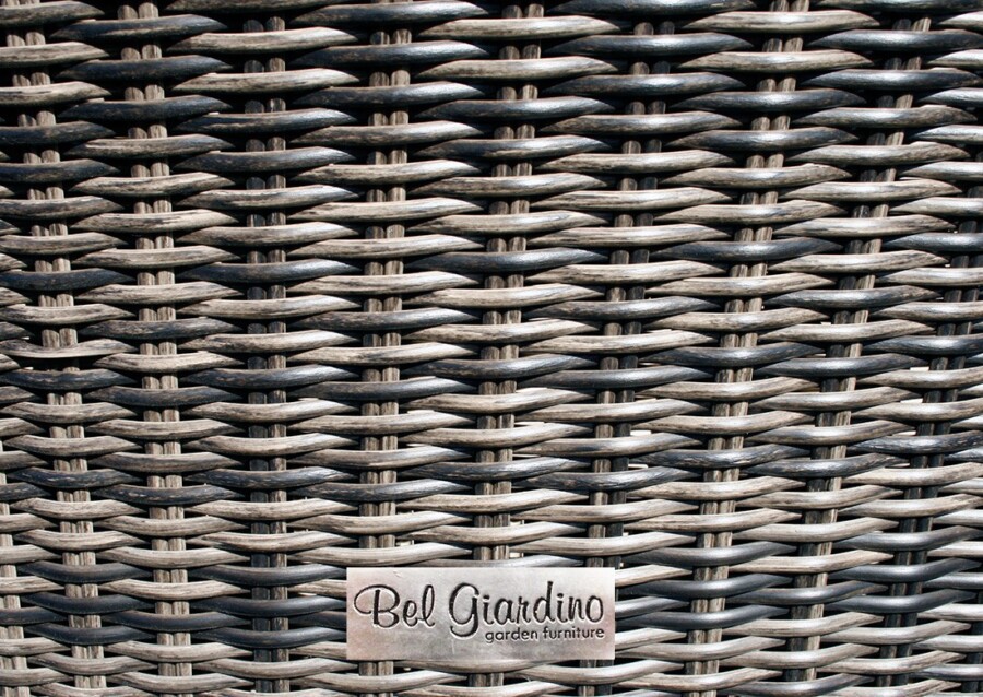 ZEUS 135 Okrągły Stół Tarasowy i 4 Nowoczesne Fotele Technorattan