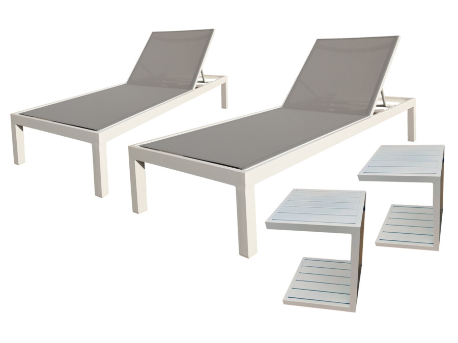 Leżaki baseonwe Loki Set Textilene