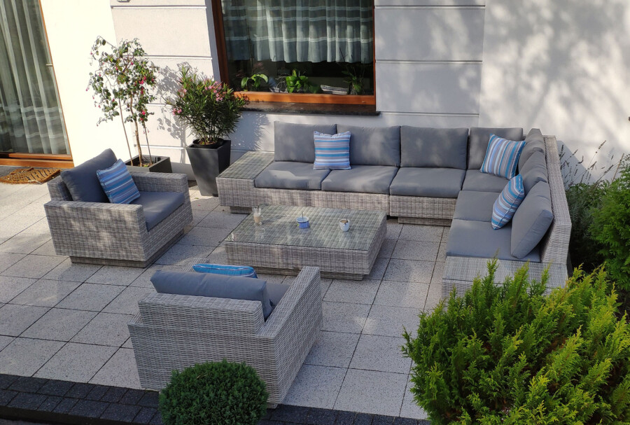 Narożnik na taras z fotelem CALABRIA BIG