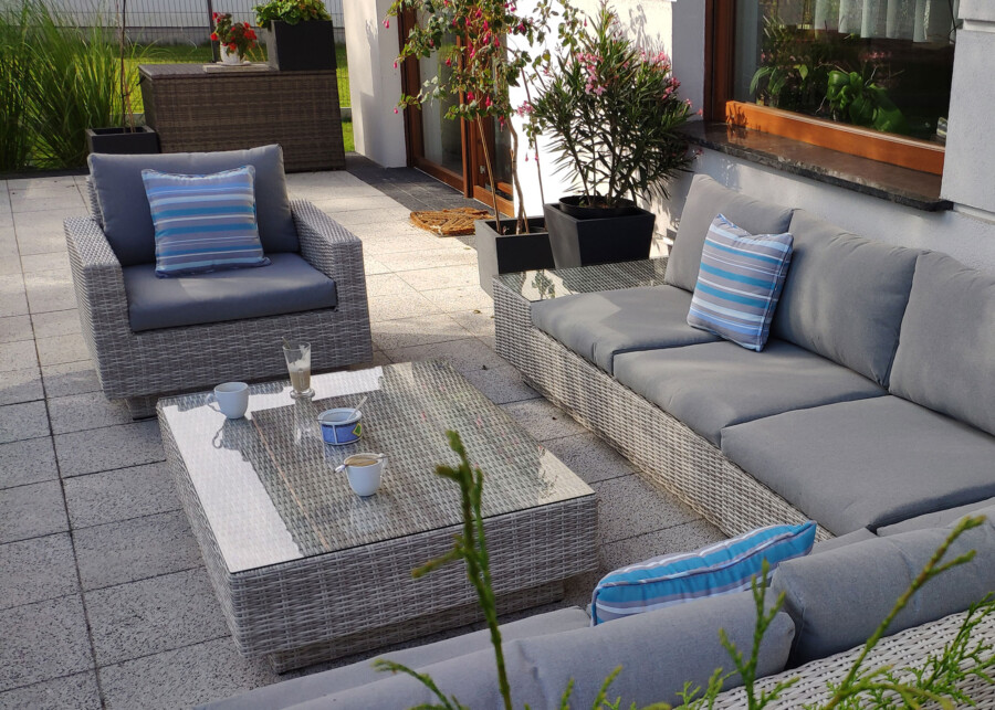 Narożnik na taras z fotelem CALABRIA BIG