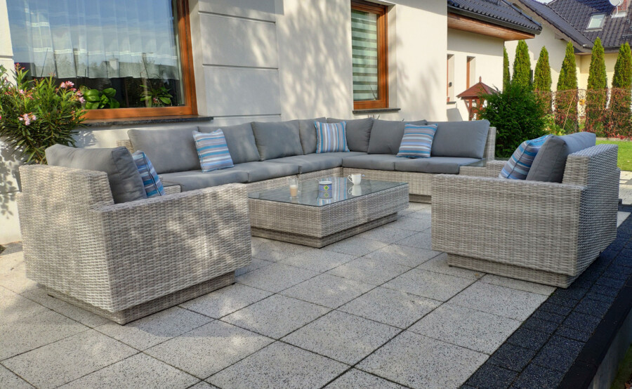 Narożnik na taras z fotelem CALABRIA BIG