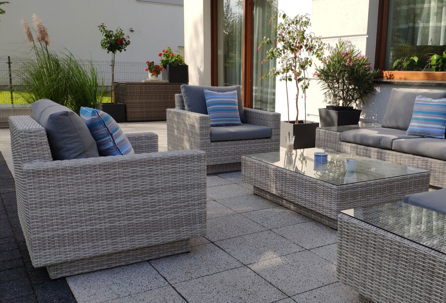 Narożnik na taras z fotelem CALABRIA BIG