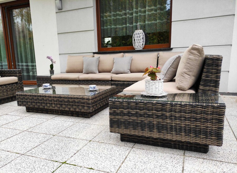 Narożnik na taras z fotelem CALABRIA BIG