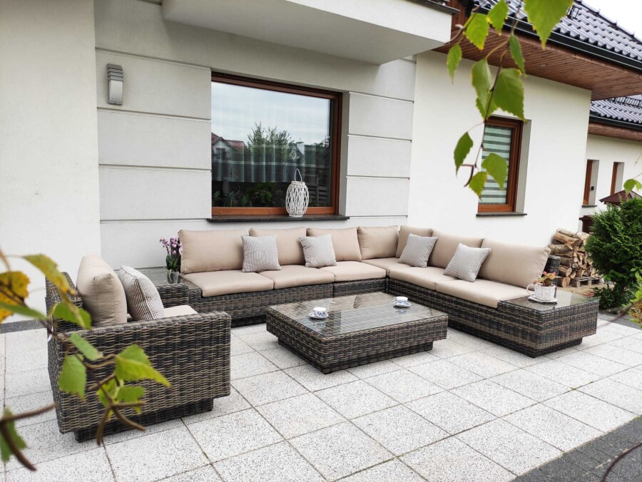 Narożnik na taras z fotelem CALABRIA BIG