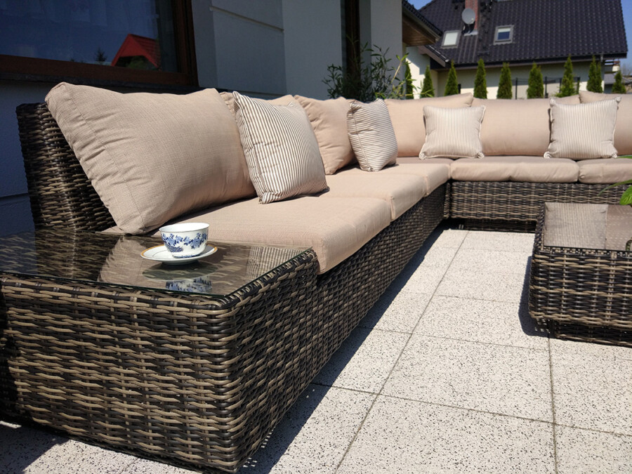 Narożnik na taras z fotelem CALABRIA BIG