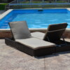 Płaski leżak ogrodowy LUGO z regulacją