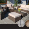 Meble ogrodowe z technorattanu LEVANTE 3. Duży zestaw Wypoczynkowy