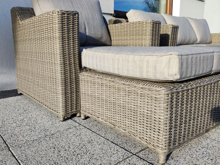 Klasyczny Zestaw Wypoczynkowy LEVANTE. Meble Ogrodowe Technorattan