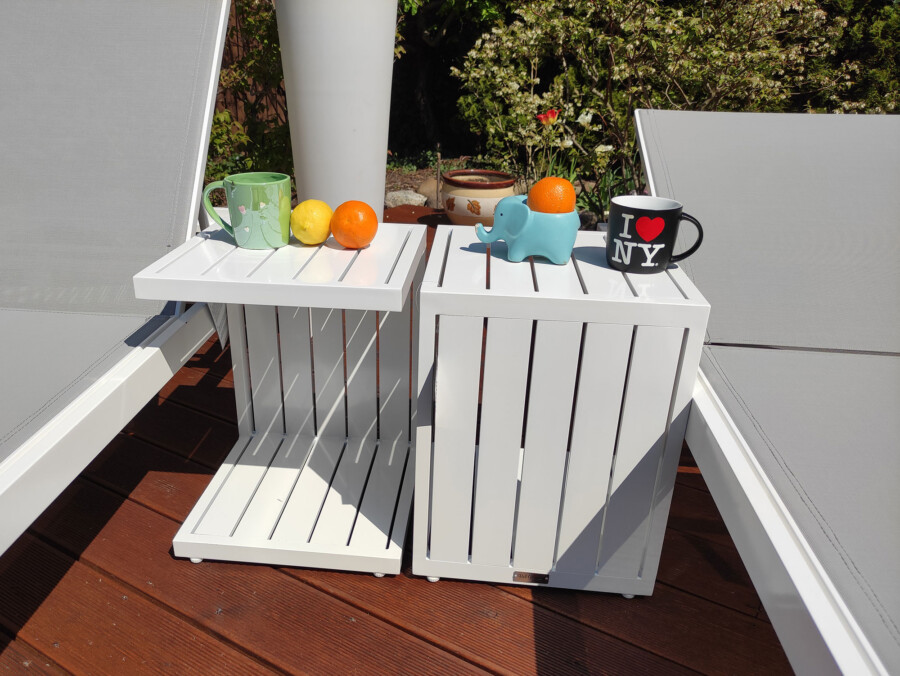 Basenowy leżak Textilene ogrodowy LOKI