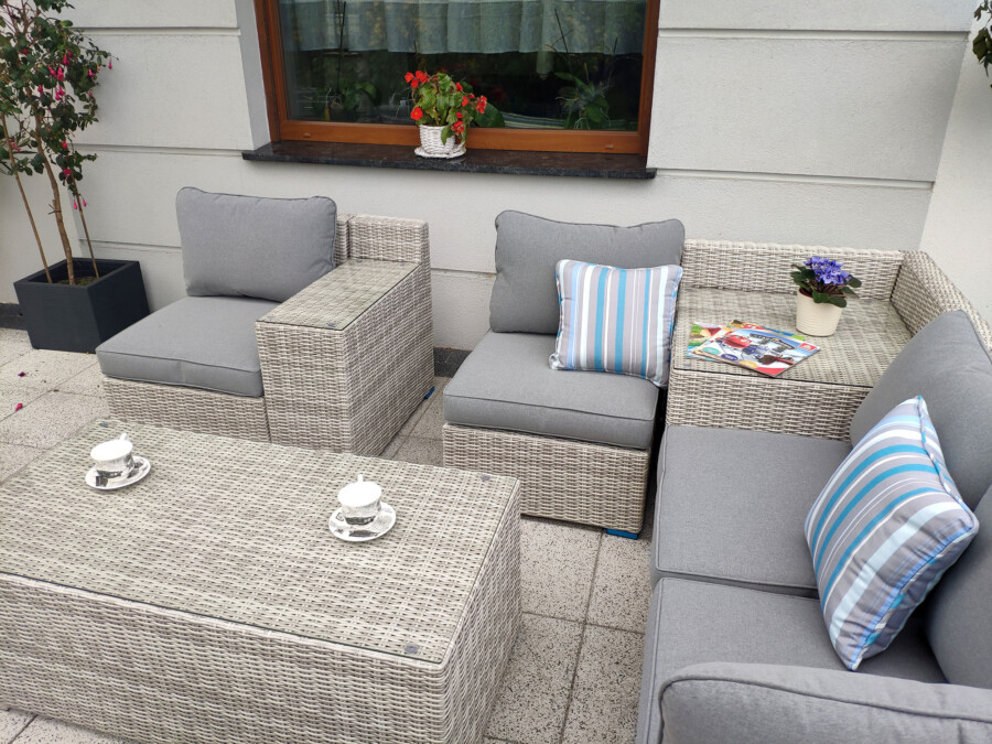 Narożnik tarasowy z technorattanu MILANO