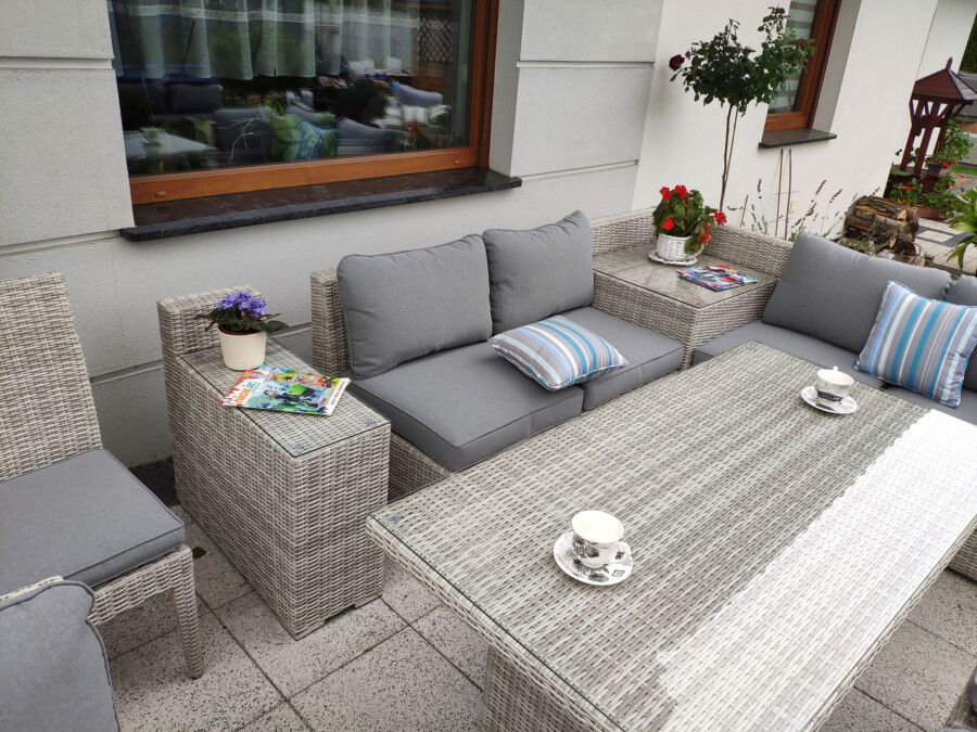 Duży narożnik z technorattanu MILANO BIG