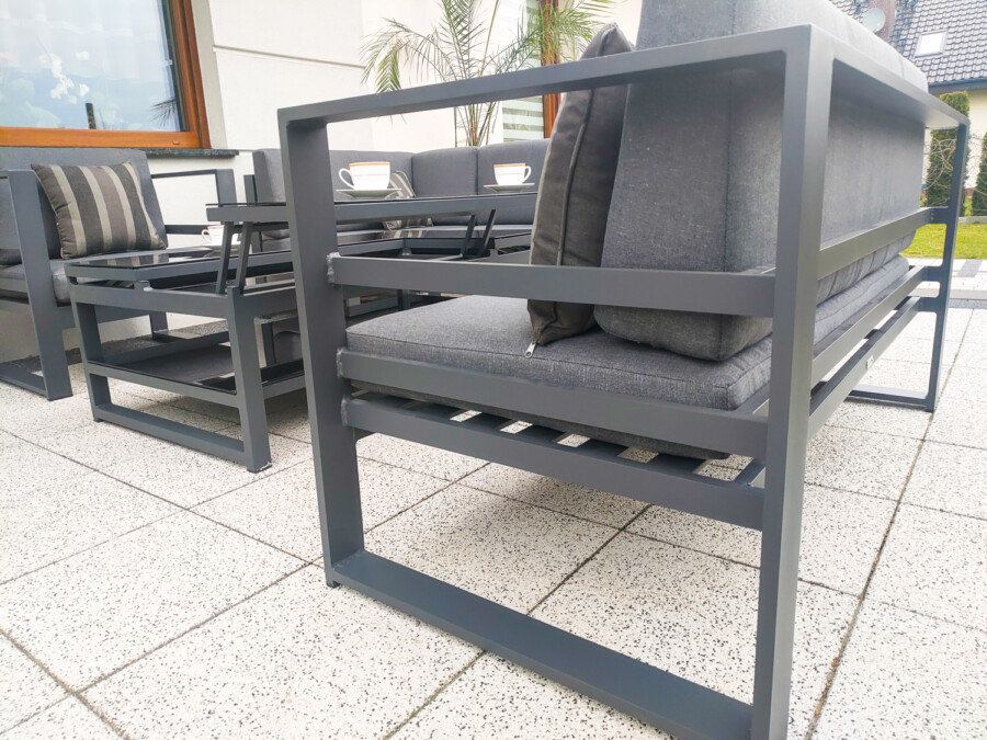 THOR CORNER BIG Meble Ogrodowe Aluminiowe Zestaw Wypoczynkowy