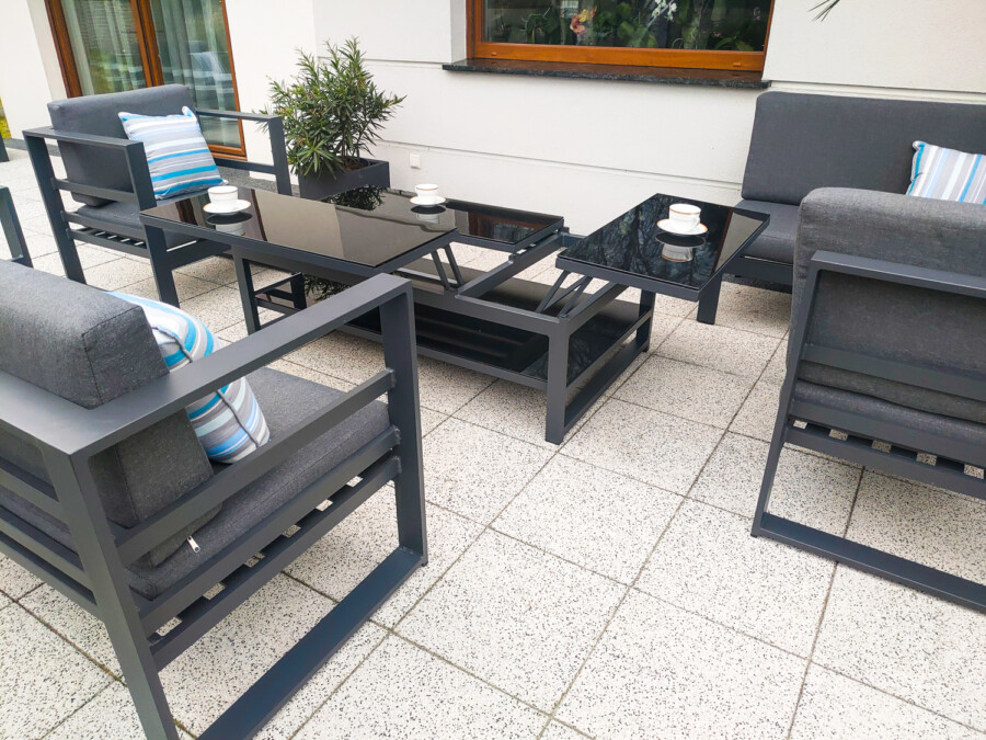 THOR CORNER BIG Meble Ogrodowe Aluminiowe Zestaw Wypoczynkowy